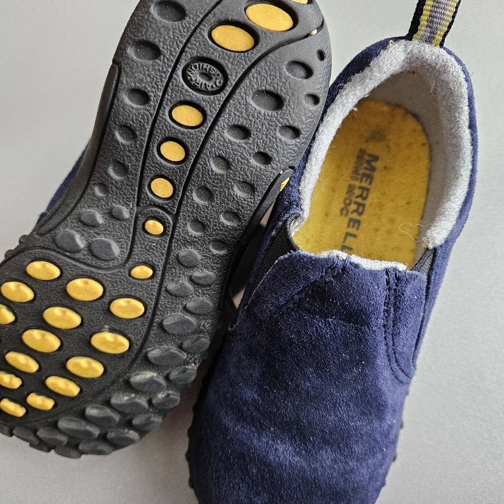 Merrell Jr. Jungle Mocs, Infant Size 8, Navy, Slip-ons - Picture 2 of 6